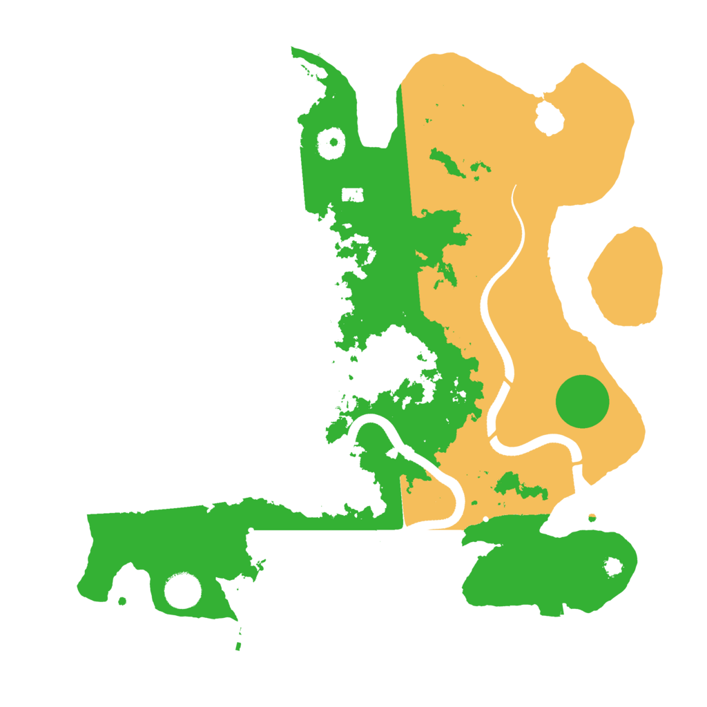 Biome Rust Map: Procedural Map, Size: 3500, Seed: 567543