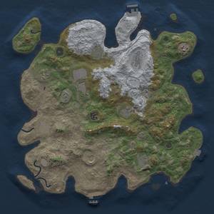 Thumbnail Rust Map: Procedural Map, Size: 4000, Seed: 1779417471, 18 Monuments