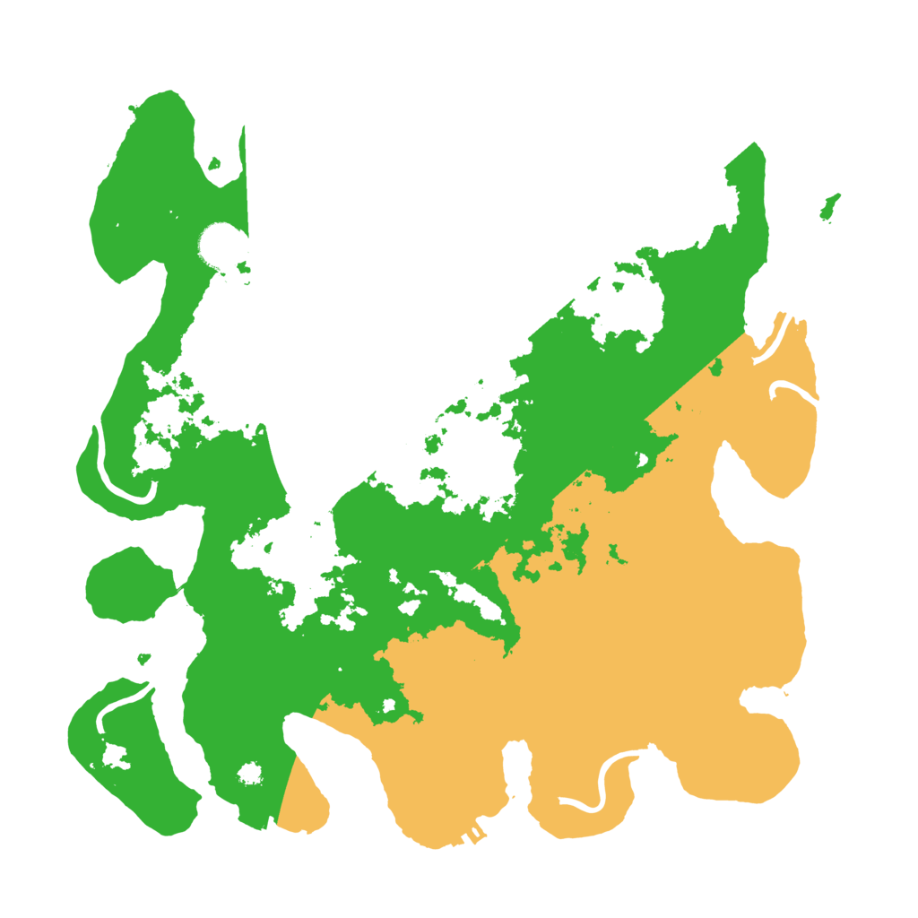 Biome Rust Map: Procedural Map, Size: 3550, Seed: 39770510