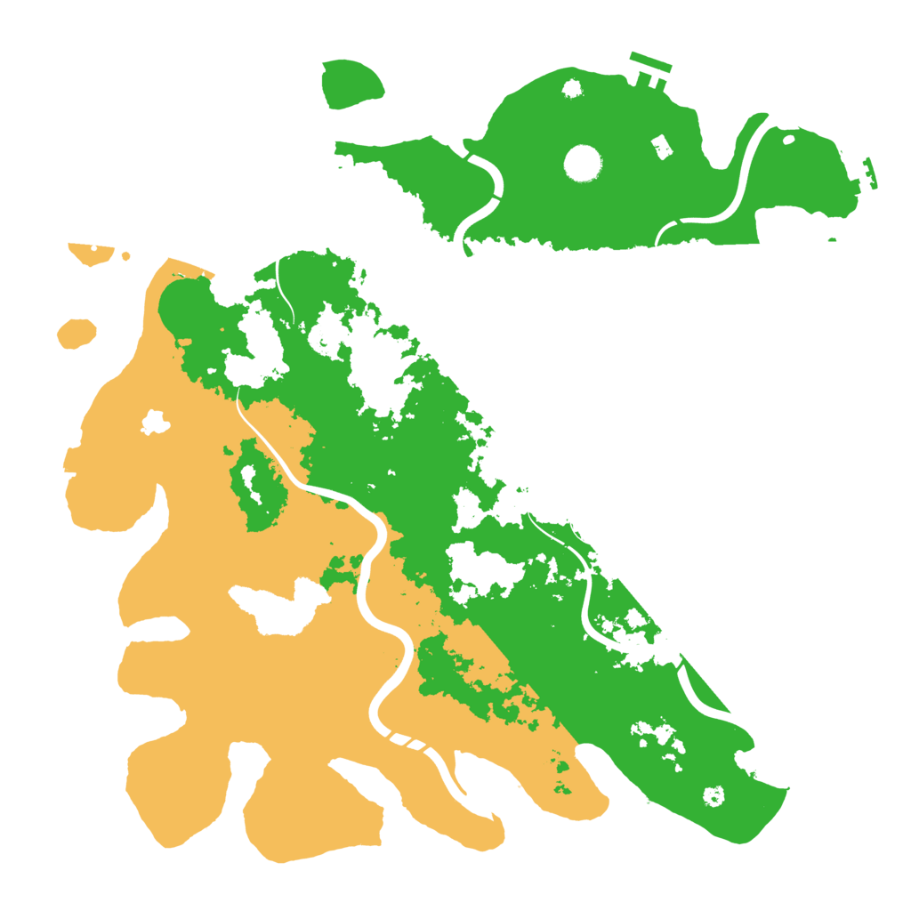 Biome Rust Map: Procedural Map, Size: 4300, Seed: 86039007