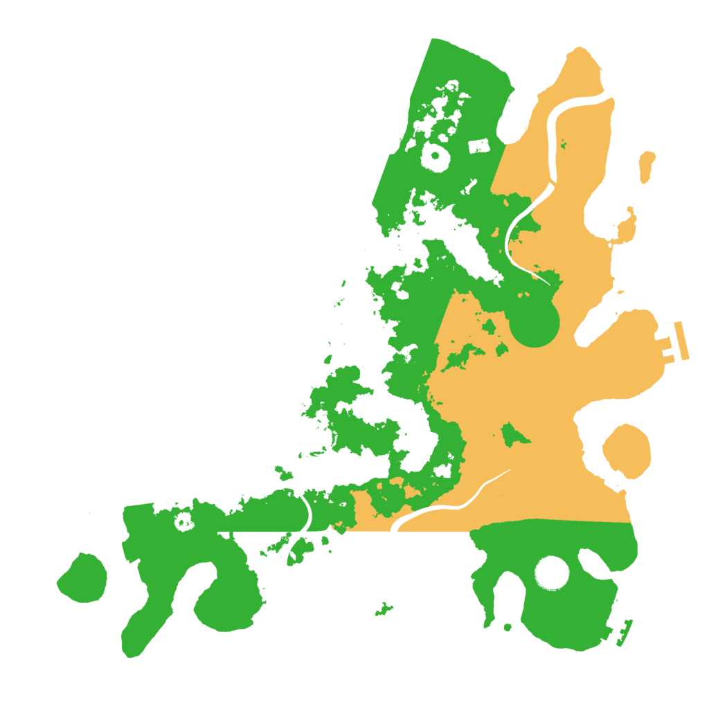 Biome Rust Map: Procedural Map, Size: 3700, Seed: 6741748