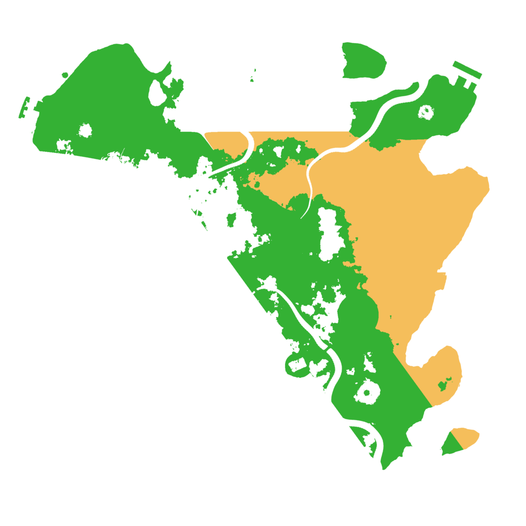 Biome Rust Map: Procedural Map, Size: 3500, Seed: 38965778