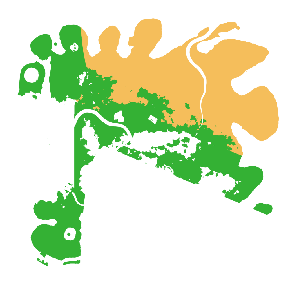 Biome Rust Map: Procedural Map, Size: 3600, Seed: 12122953