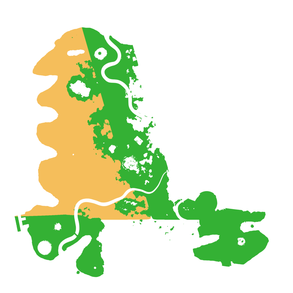 Biome Rust Map: Procedural Map, Size: 3700, Seed: 21576191