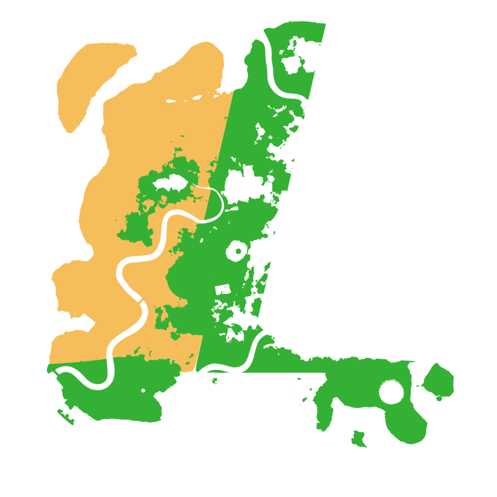 Biome Rust Map: Procedural Map, Size: 3600, Seed: 88561008