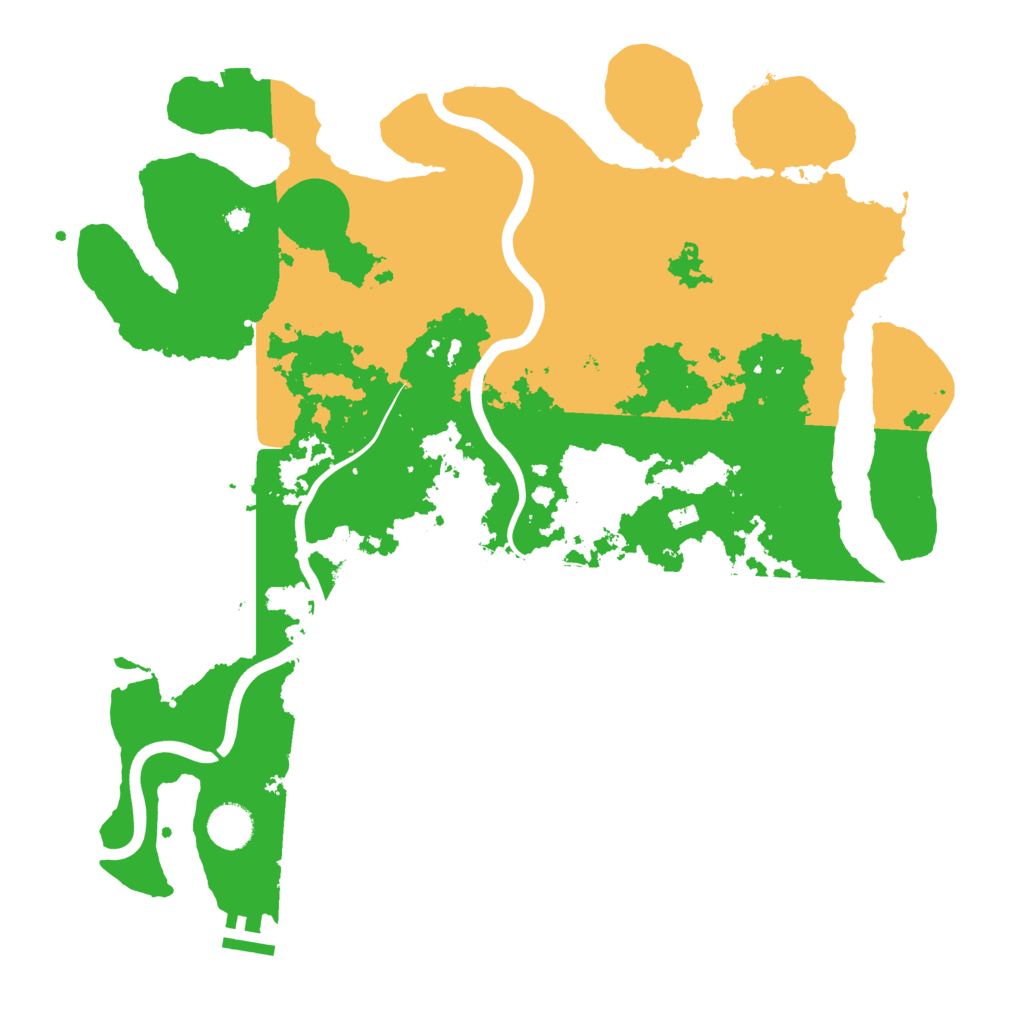 Biome Rust Map: Procedural Map, Size: 3950, Seed: 93871452