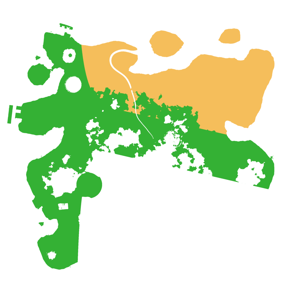 Biome Rust Map: Procedural Map, Size: 3200, Seed: 2068044467