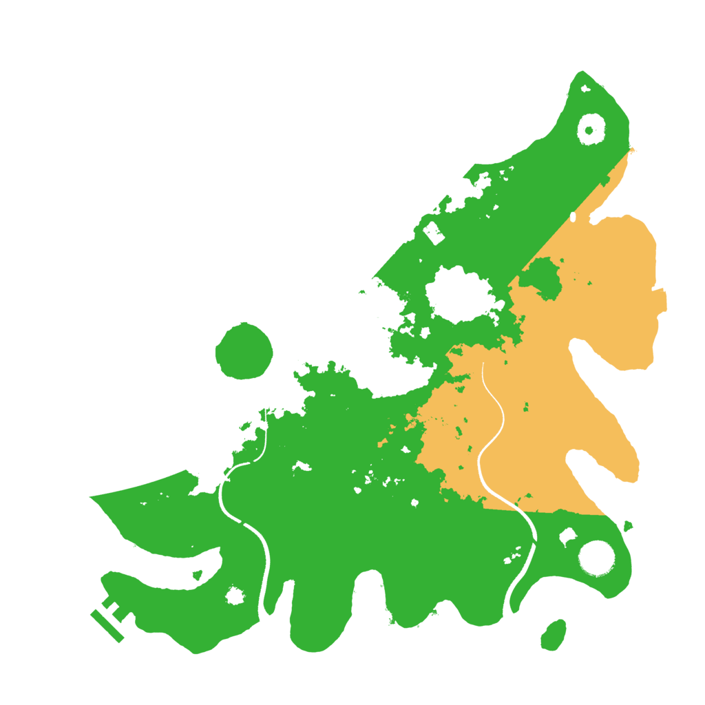 Biome Rust Map: Procedural Map, Size: 3500, Seed: 69977455