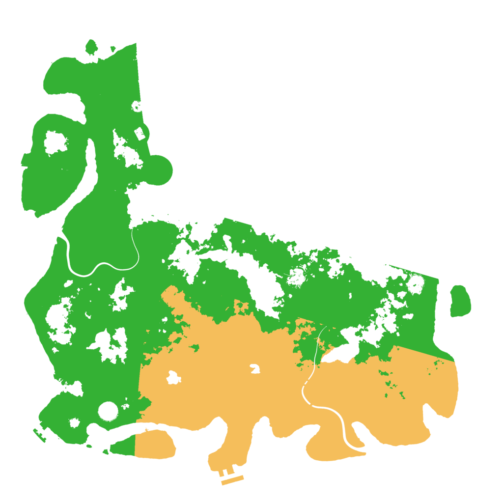 Biome Rust Map: Procedural Map, Size: 4500, Seed: 387186047