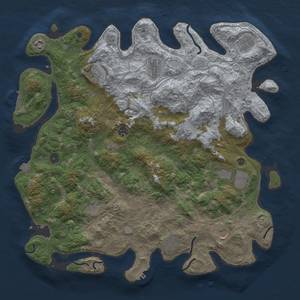 Thumbnail Rust Map: Procedural Map, Size: 4500, Seed: 387186047, 19 Monuments