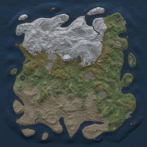 Thumbnail Rust Map: Procedural Map, Size: 4250, Seed: 26965489, 19 Monuments