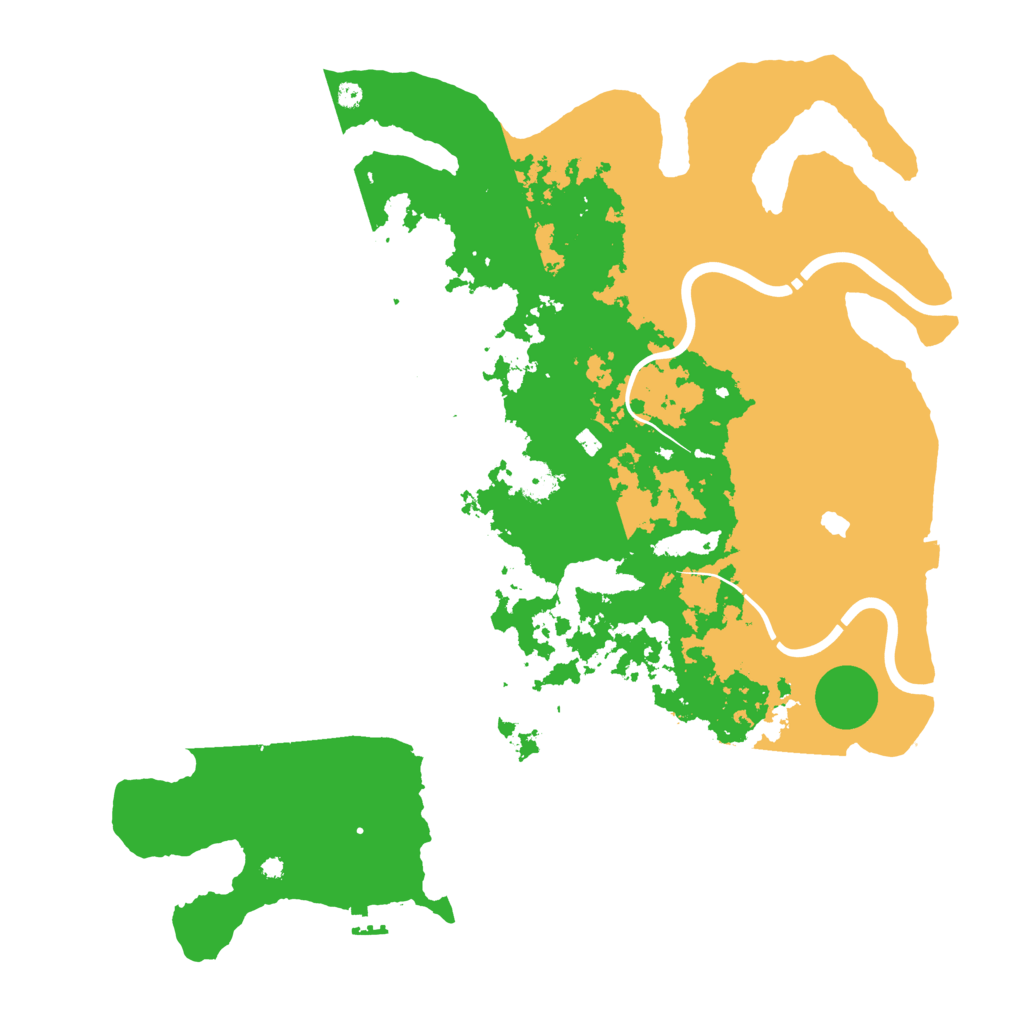 Biome Rust Map: Procedural Map, Size: 4300, Seed: 45273308