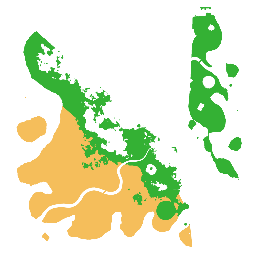 Biome Rust Map: Procedural Map, Size: 3750, Seed: 50251481