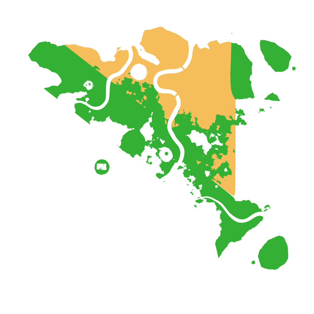 Biome Rust Map: Procedural Map, Size: 3450, Seed: 57300213