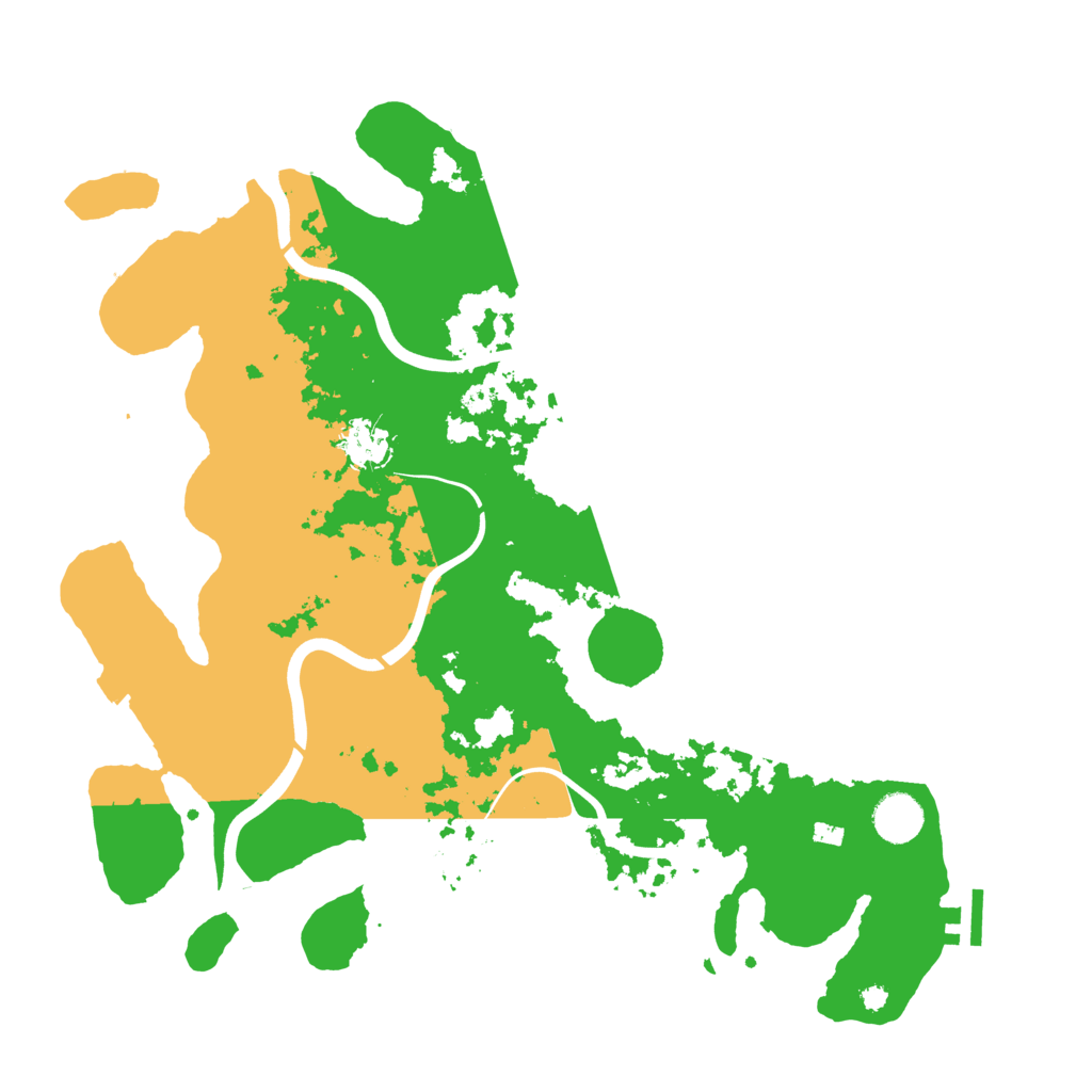 Biome Rust Map: Procedural Map, Size: 3900, Seed: 23323314