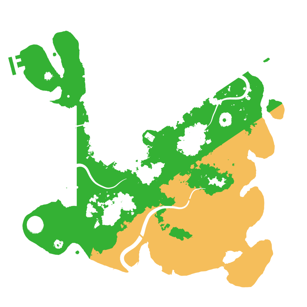 Biome Rust Map: Procedural Map, Size: 3400, Seed: 2487077
