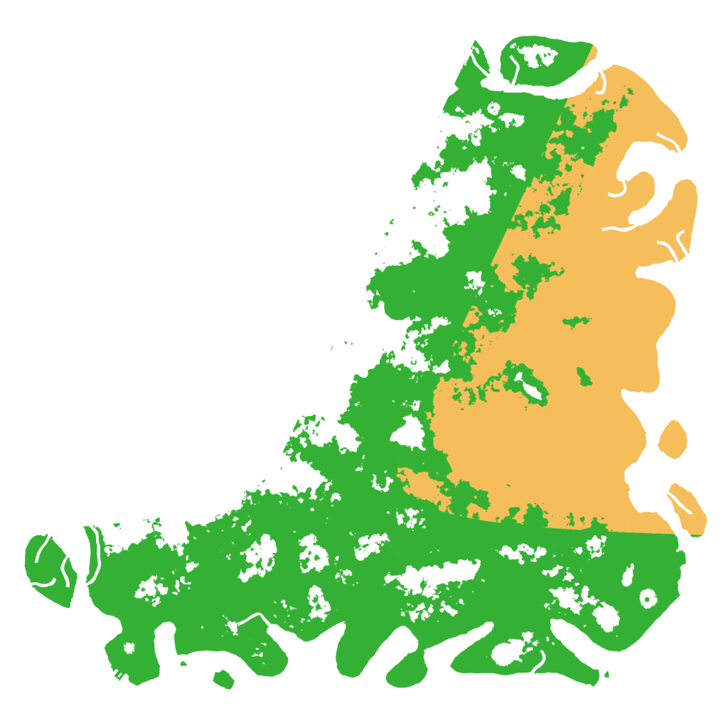 Biome Rust Map: Procedural Map, Size: 6000, Seed: 66521