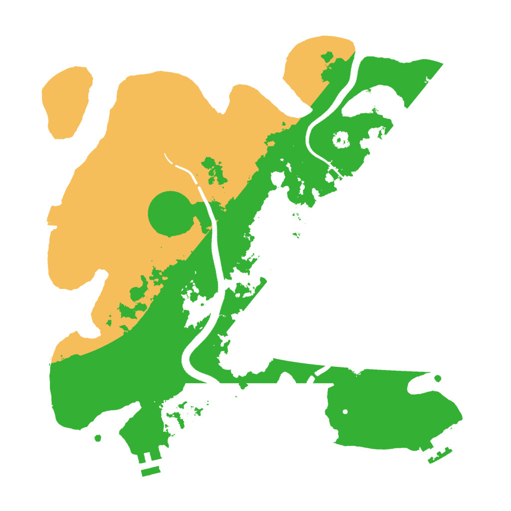 Biome Rust Map: Procedural Map, Size: 3000, Seed: 18914