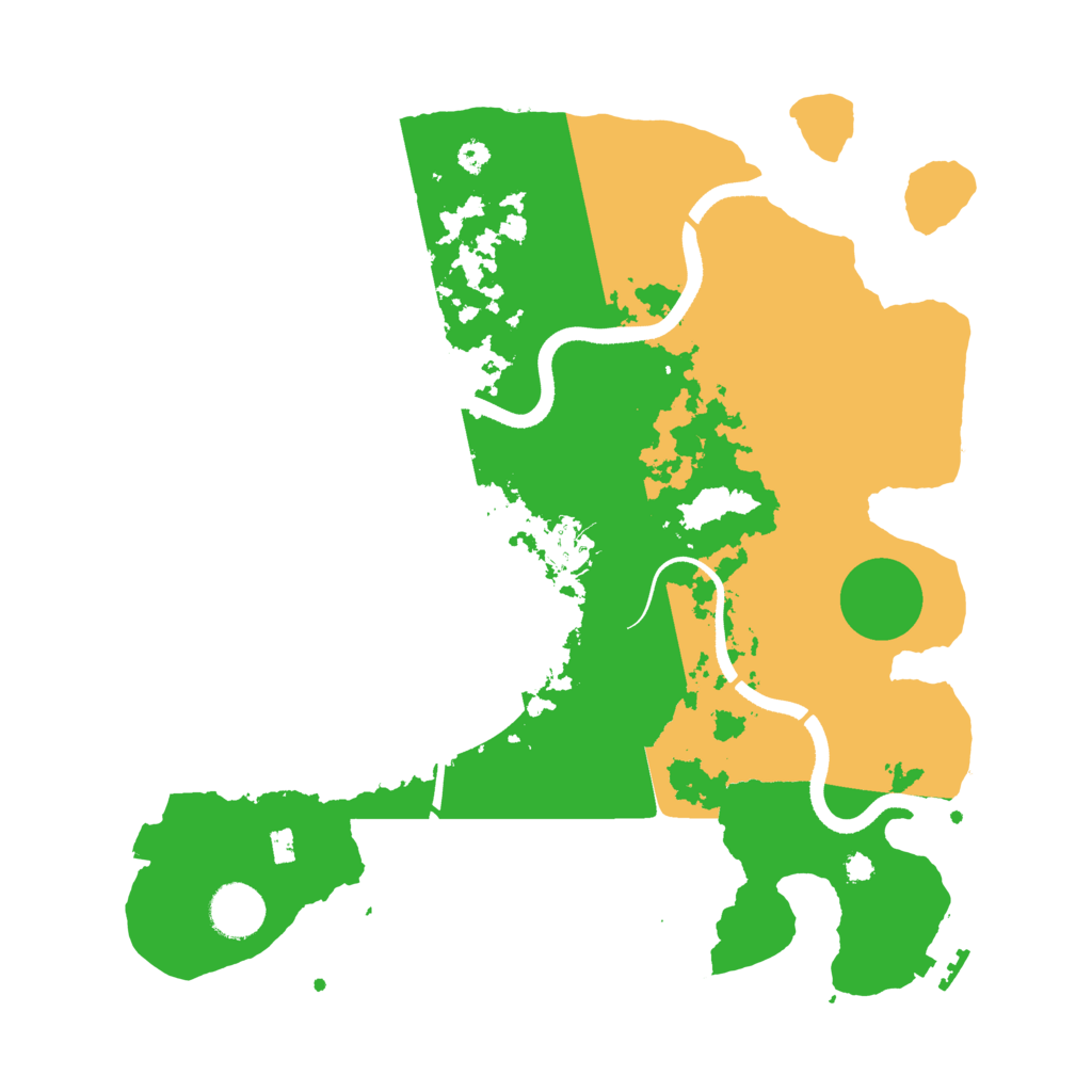Biome Rust Map: Procedural Map, Size: 3500, Seed: 31911322