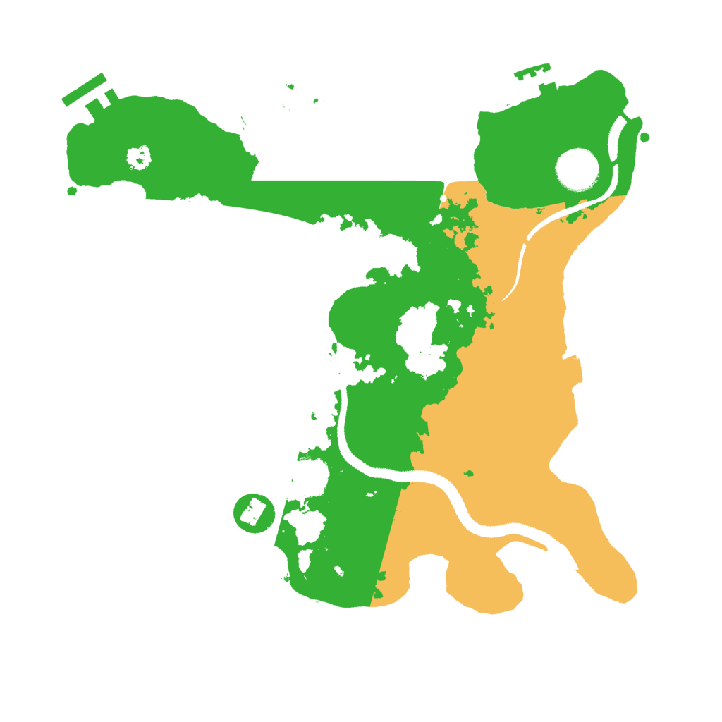 Biome Rust Map: Procedural Map, Size: 3000, Seed: 651436