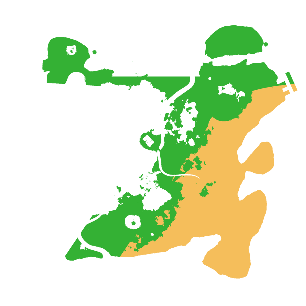 Biome Rust Map: Procedural Map, Size: 3000, Seed: 521973888