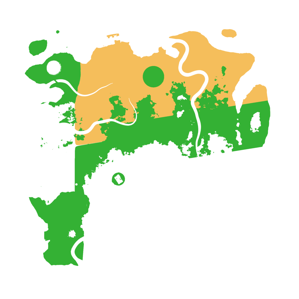 Biome Rust Map: Procedural Map, Size: 3700, Seed: 32040303