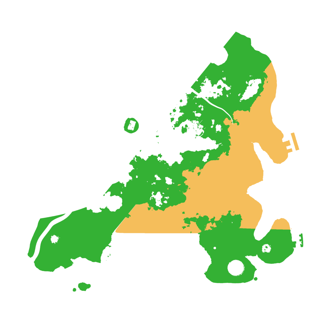 Biome Rust Map: Procedural Map, Size: 3500, Seed: 1617910057