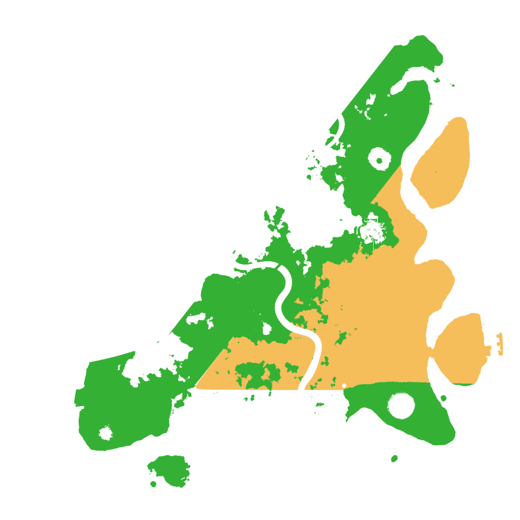 Biome Rust Map: Procedural Map, Size: 3500, Seed: 61682813