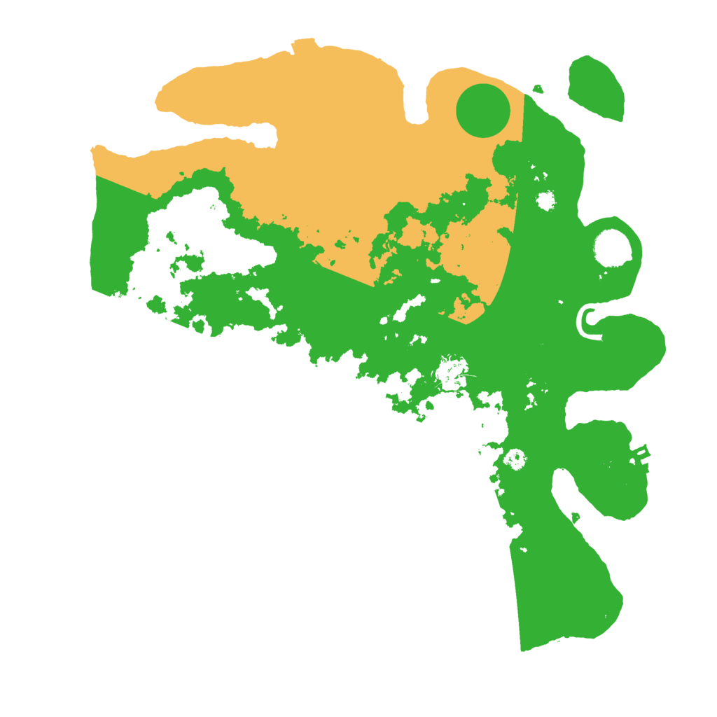 Biome Rust Map: Procedural Map, Size: 3500, Seed: 130356