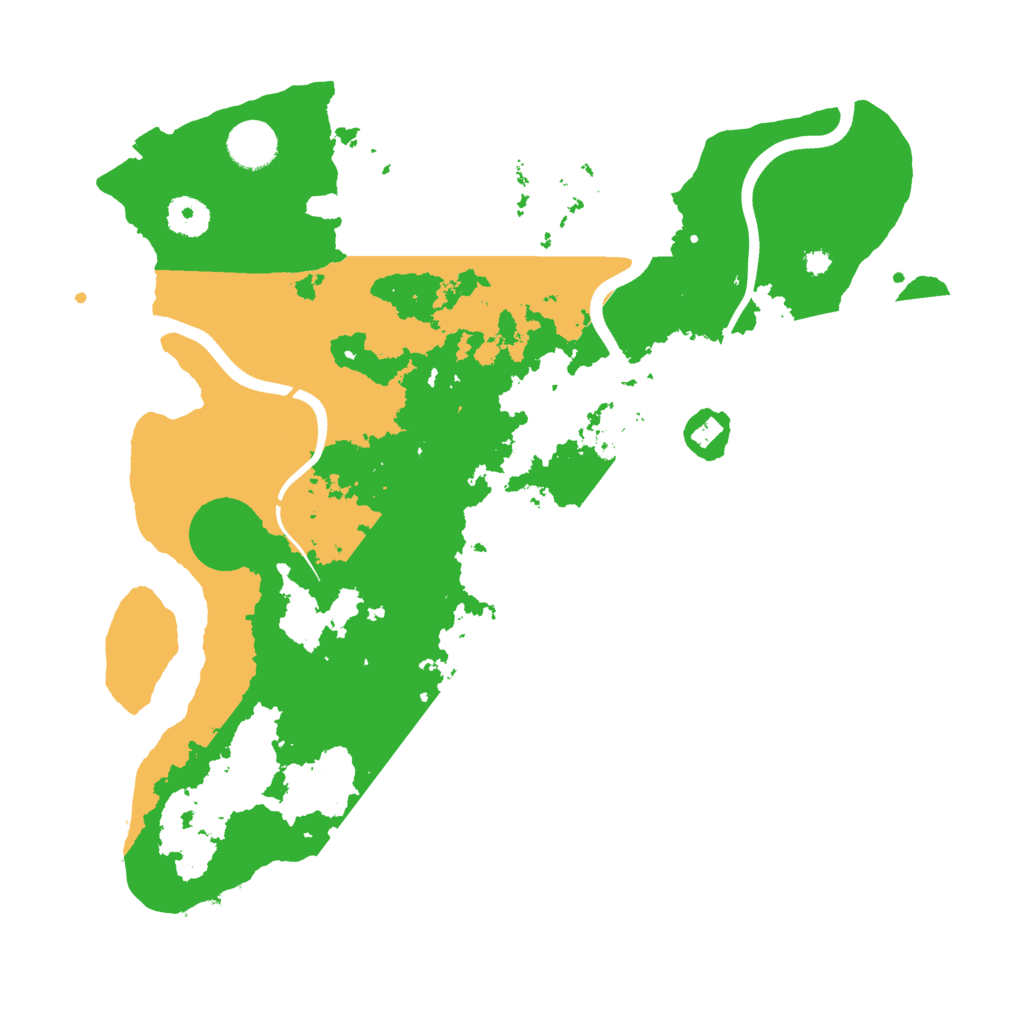 Biome Rust Map: Procedural Map, Size: 3700, Seed: 7009340