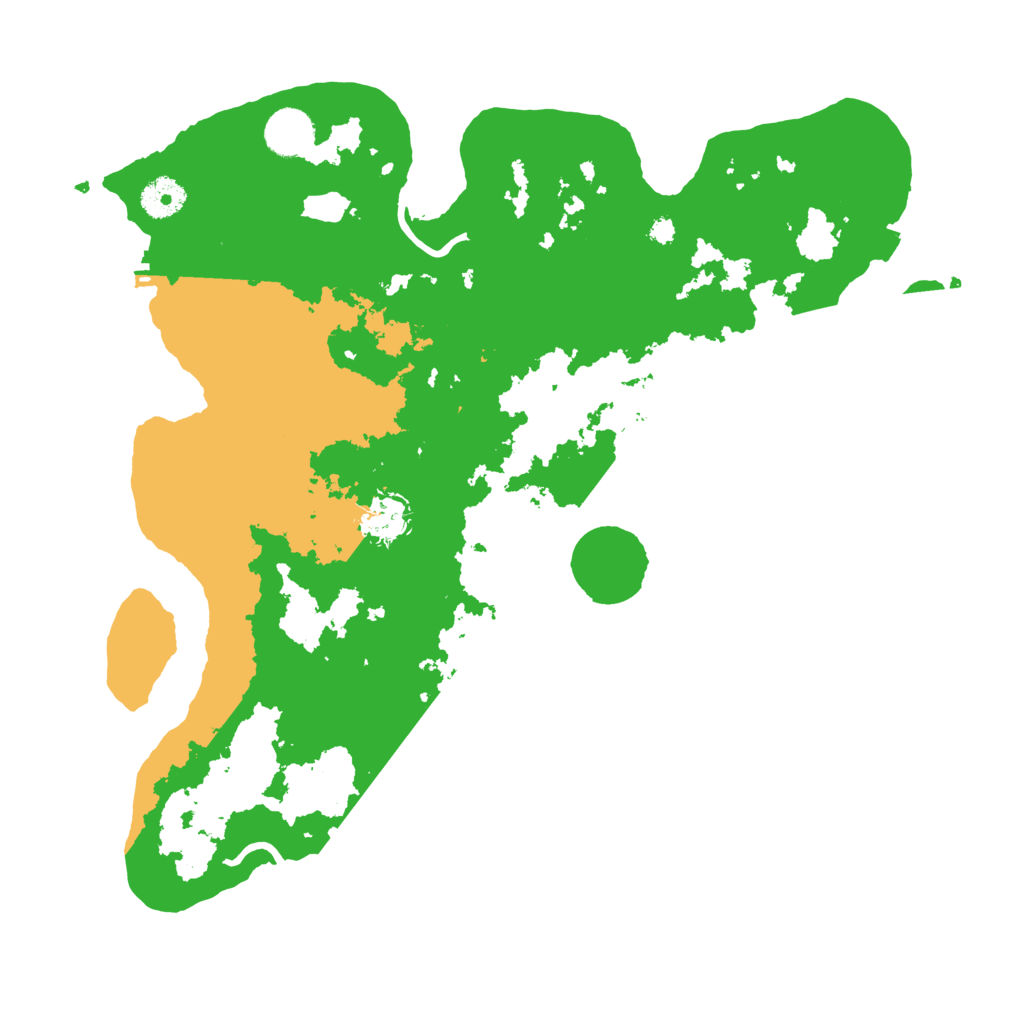 Biome Rust Map: Procedural Map, Size: 3700, Seed: 7009340