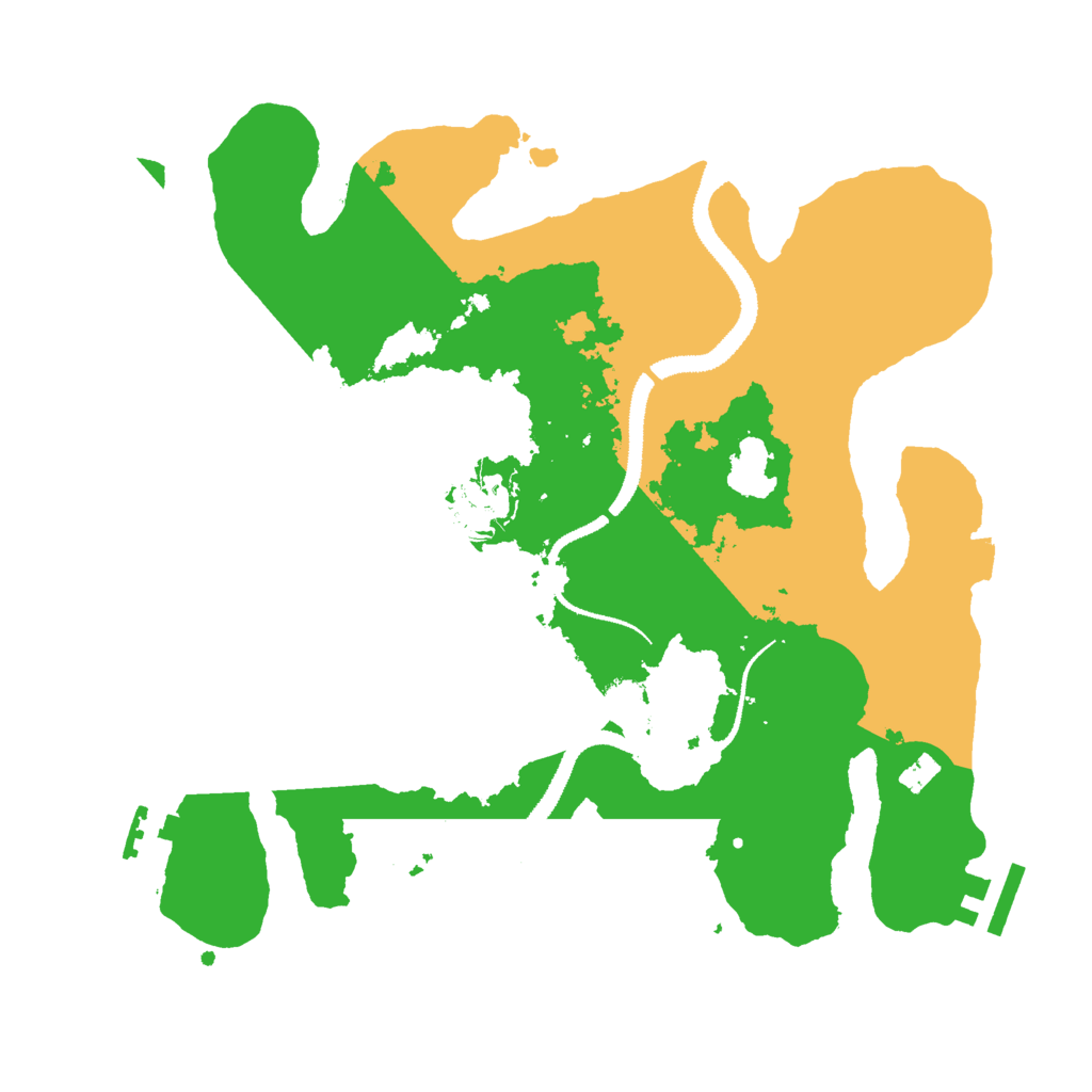 Biome Rust Map: Procedural Map, Size: 3000, Seed: 921270583