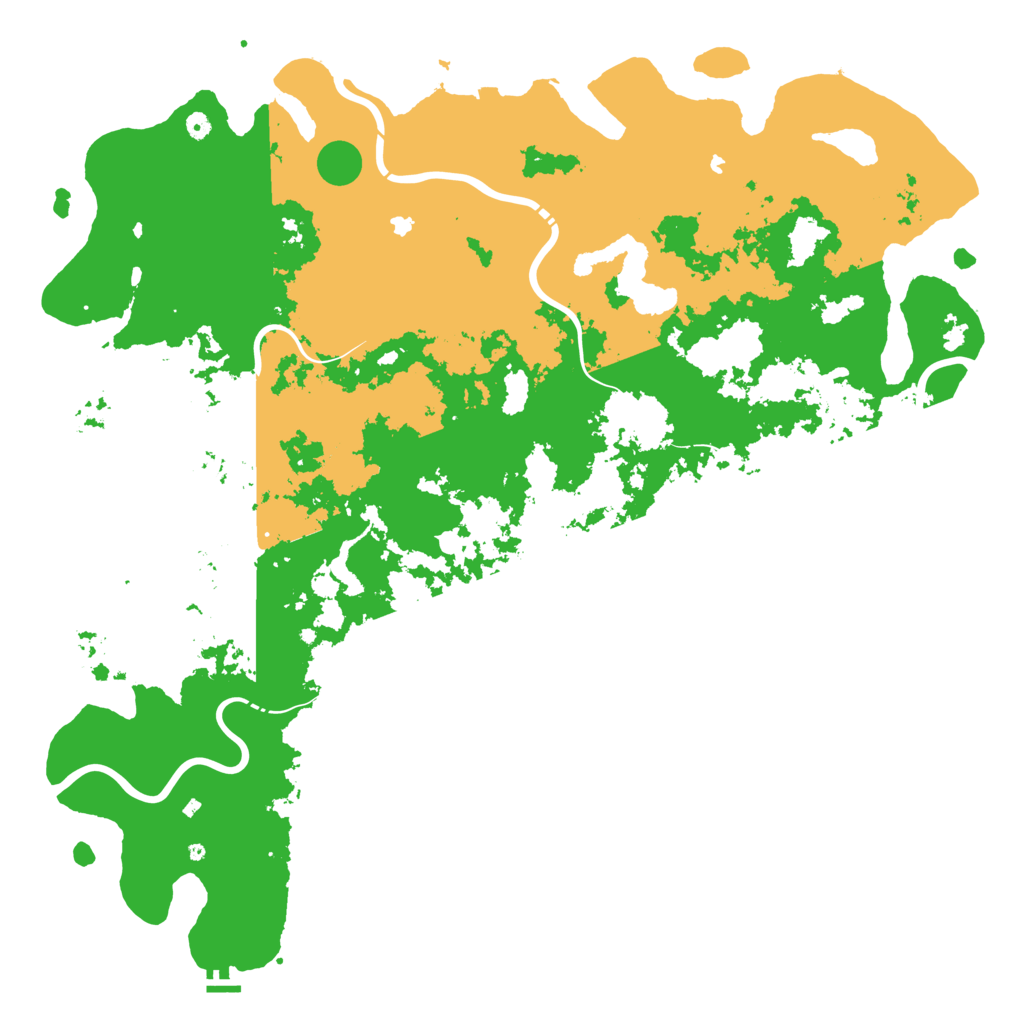 Biome Rust Map: Procedural Map, Size: 6000, Seed: 924415888