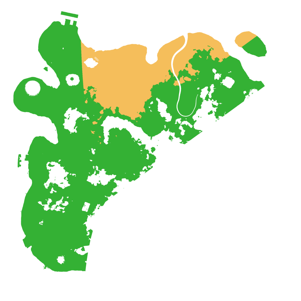 Biome Rust Map: Procedural Map, Size: 3500, Seed: 122132814