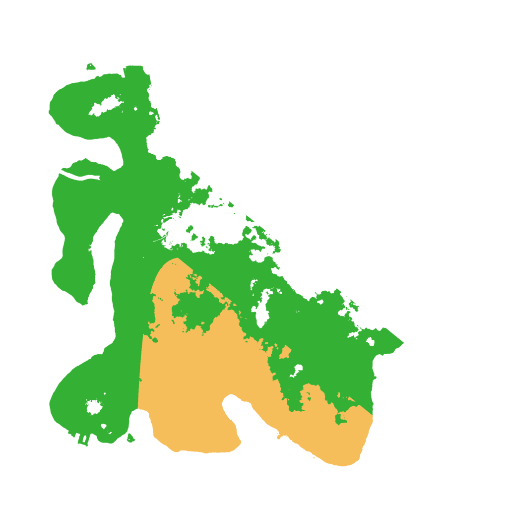 Biome Rust Map: Procedural Map, Size: 3000, Seed: 18844