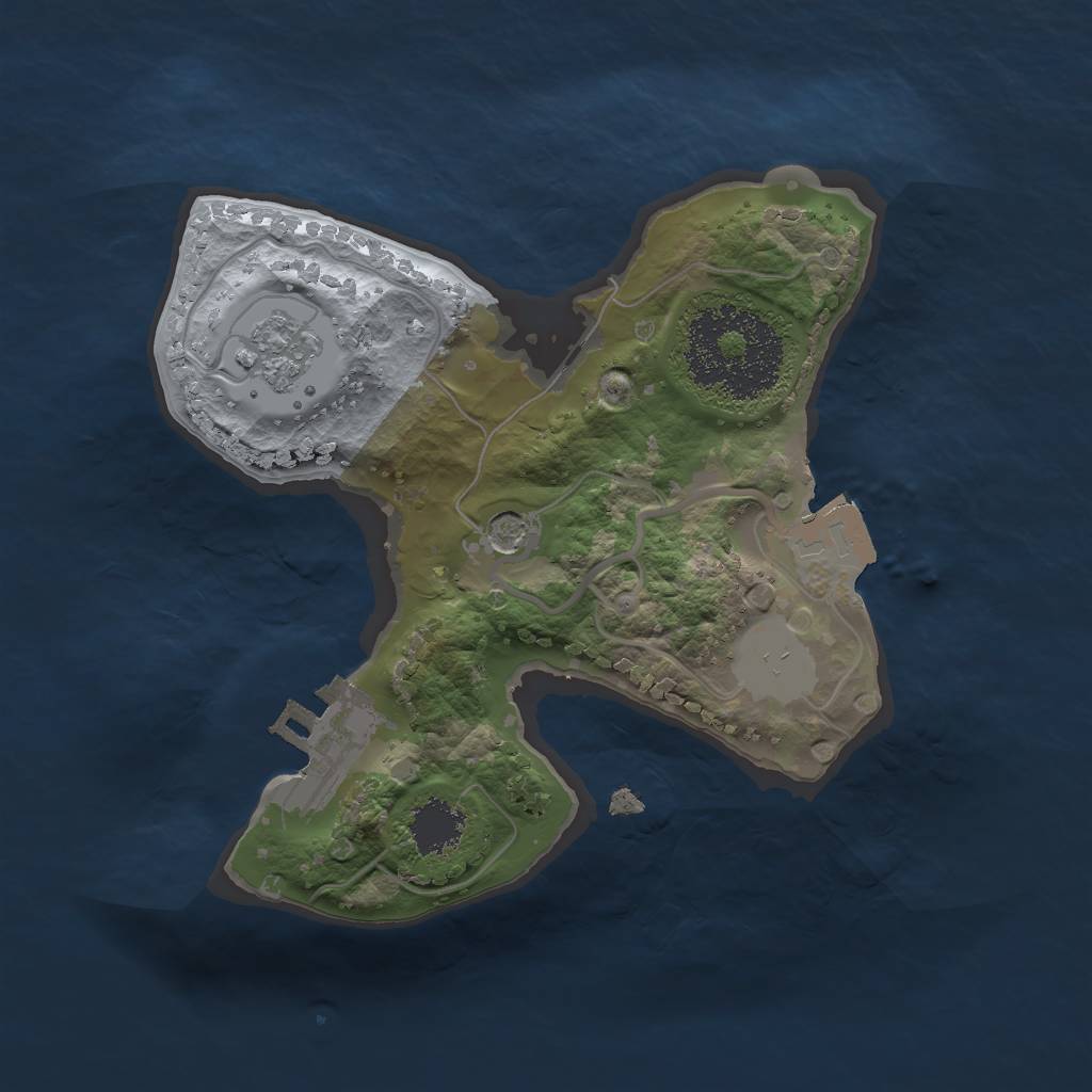 Rust Map: Procedural Map, Size: 1700, Seed: 1236677, 6 Monuments