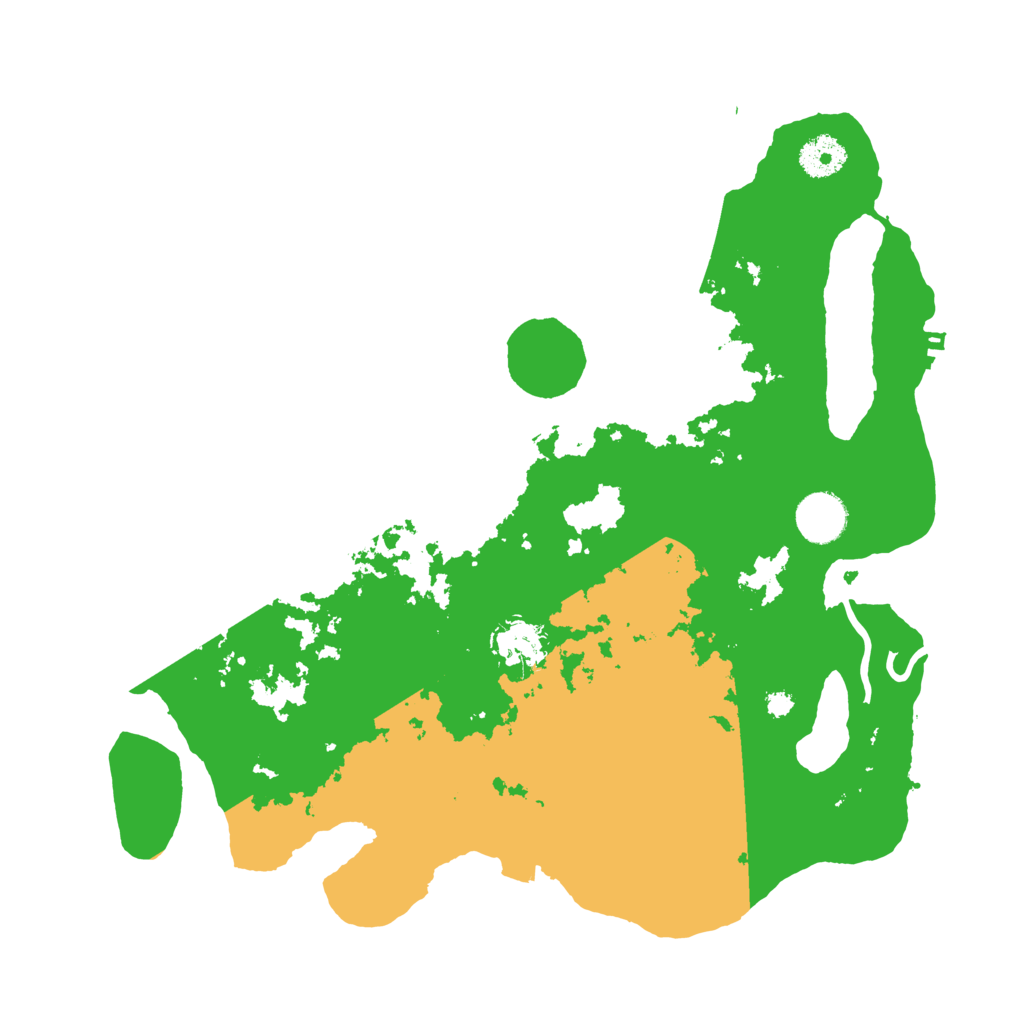 Biome Rust Map: Procedural Map, Size: 3550, Seed: 45745124