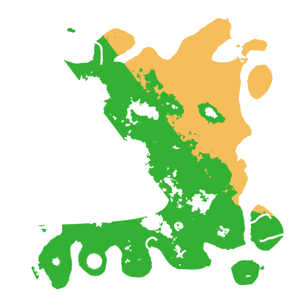 Biome Rust Map: Procedural Map, Size: 3500, Seed: 740826474