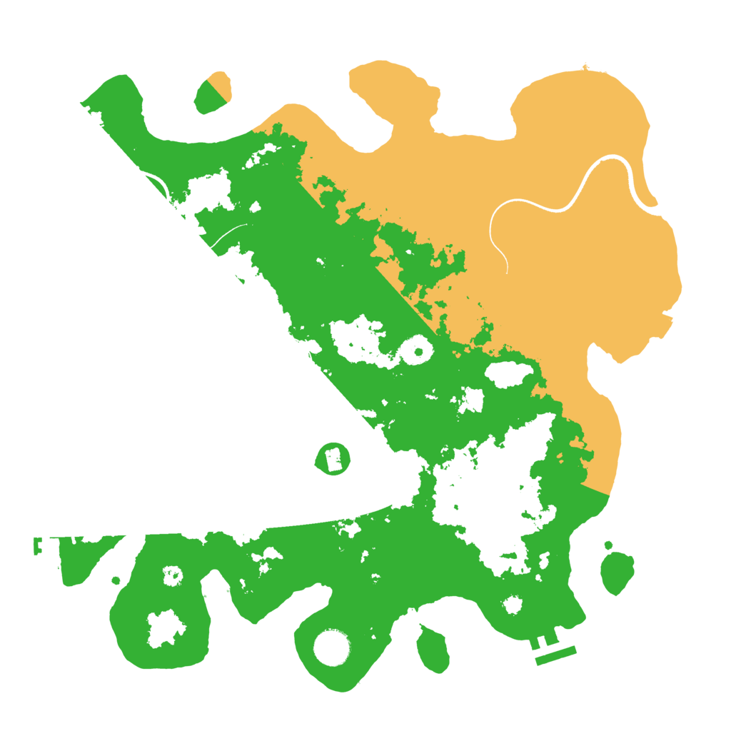 Biome Rust Map: Procedural Map, Size: 3550, Seed: 54987286