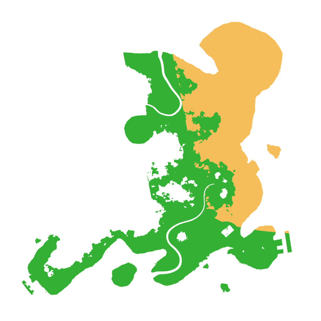 Biome Rust Map: Procedural Map, Size: 3000, Seed: 58321