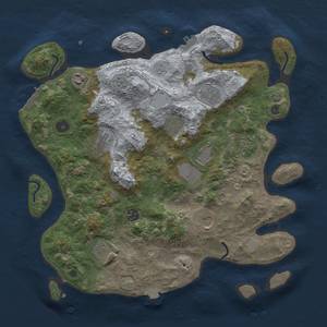 Thumbnail Rust Map: Procedural Map, Size: 3850, Seed: 43856003, 18 Monuments