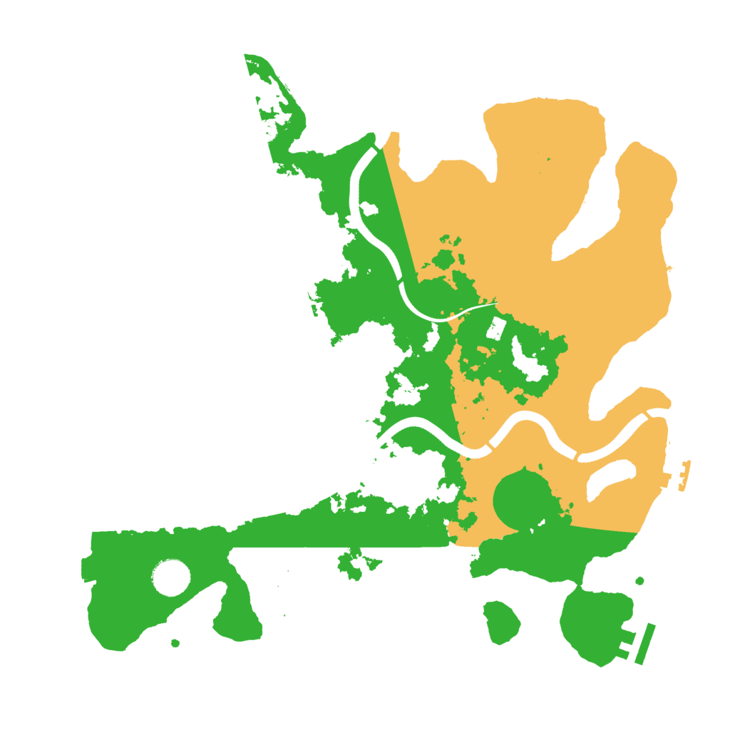 Biome Rust Map: Procedural Map, Size: 3500, Seed: 24819