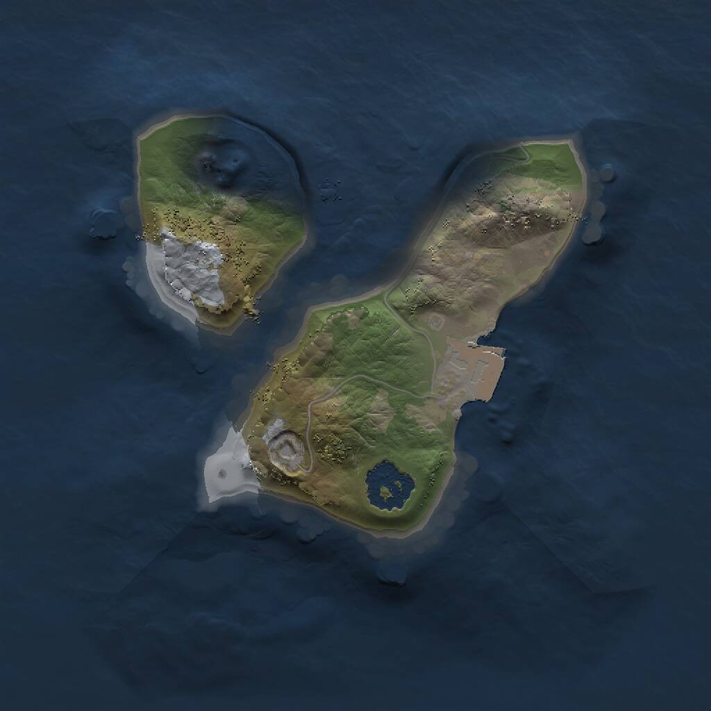 Rust Map: Procedural Map, Size: 1500, Seed: 2034621282, 1 Monuments