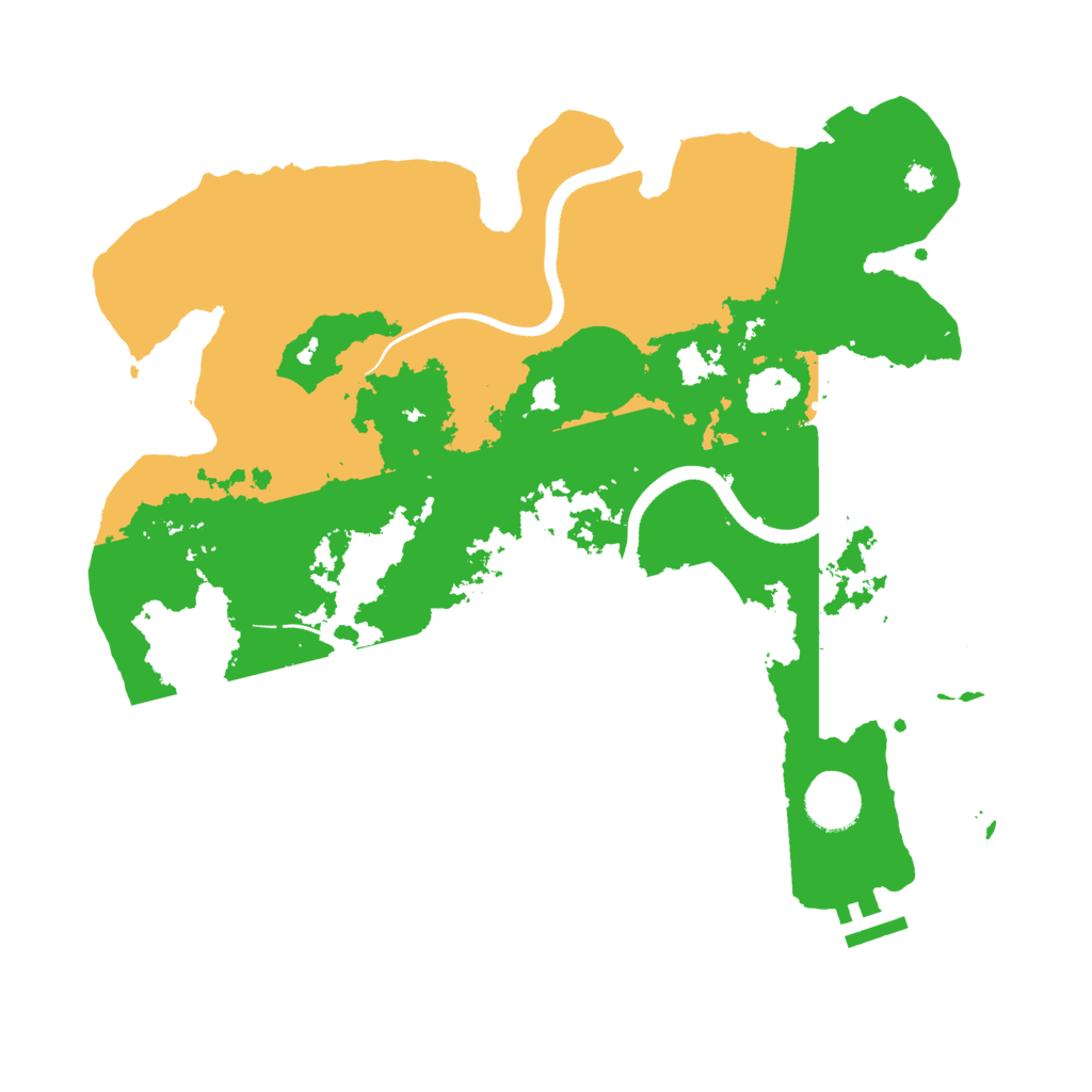 Biome Rust Map: Procedural Map, Size: 3500, Seed: 981378449