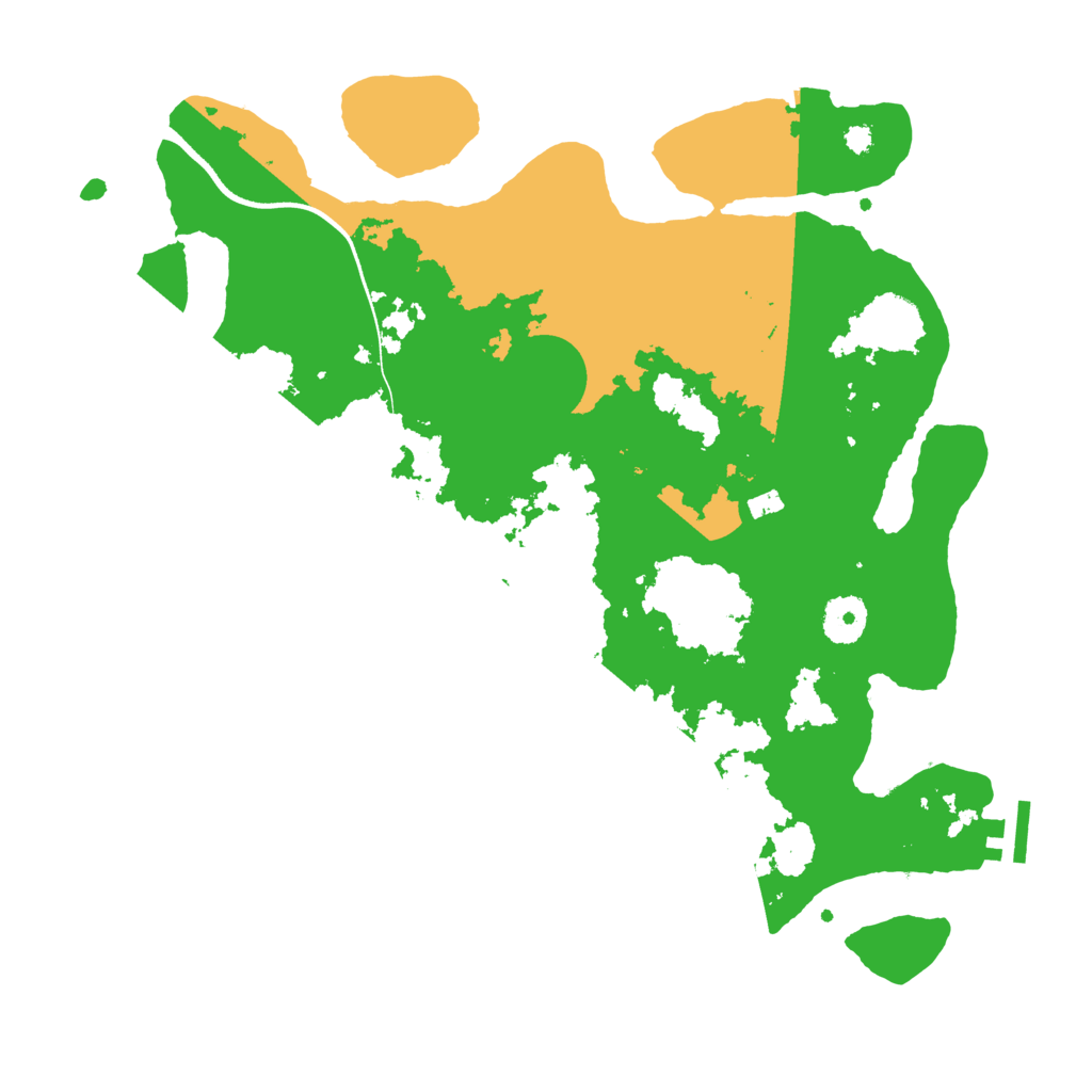 Biome Rust Map: Procedural Map, Size: 3550, Seed: 76479065