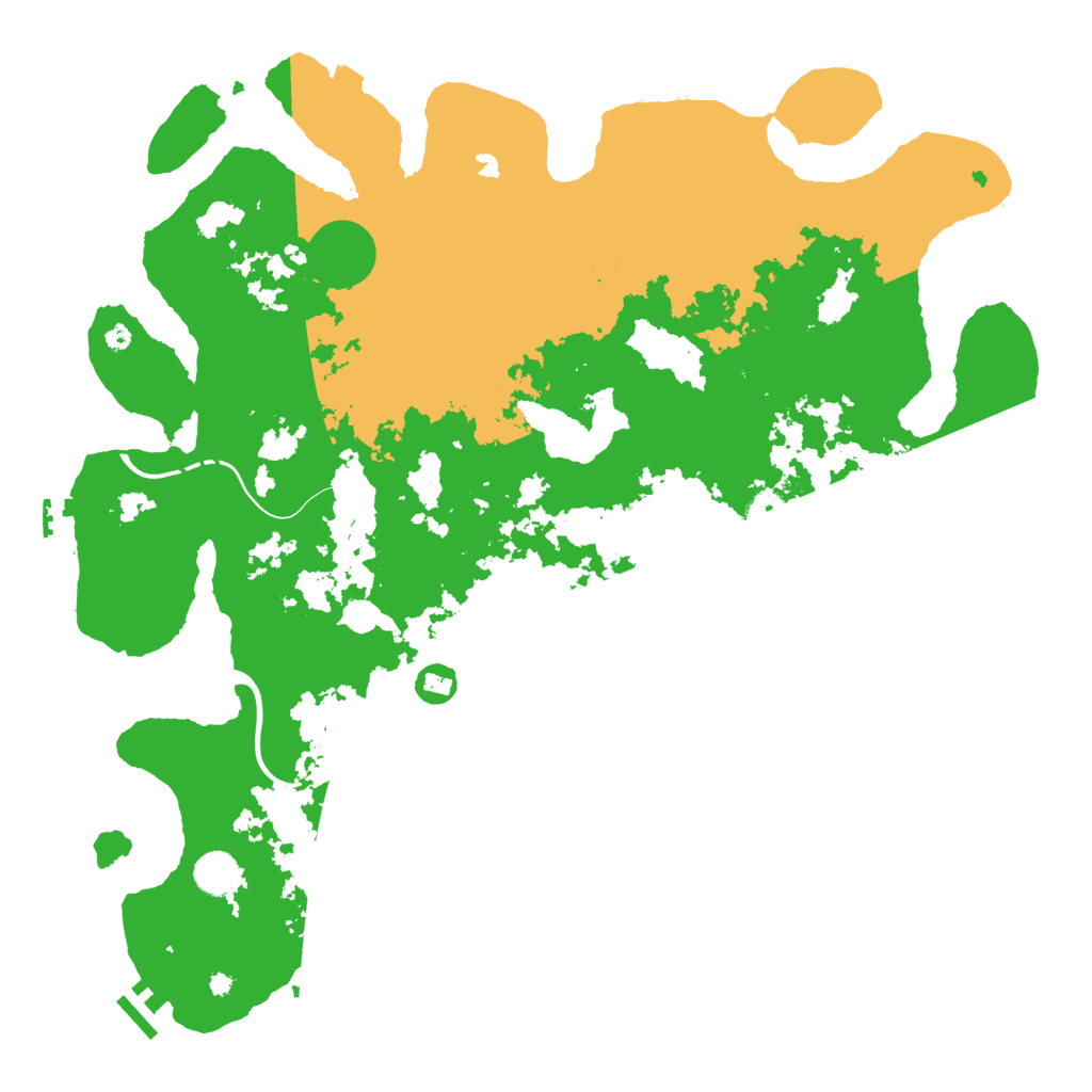 Biome Rust Map: Procedural Map, Size: 4300, Seed: 50486997