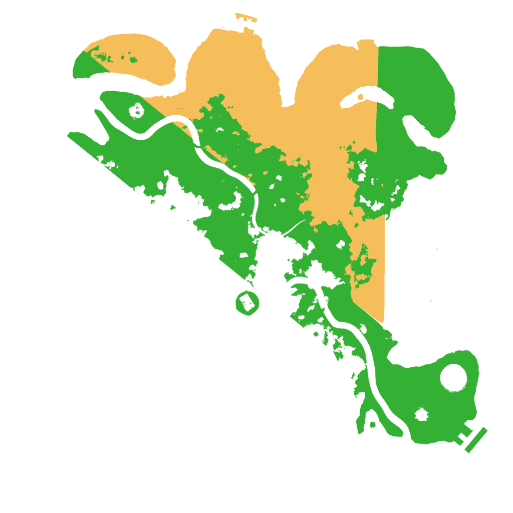 Biome Rust Map: Procedural Map, Size: 3500, Seed: 2578547