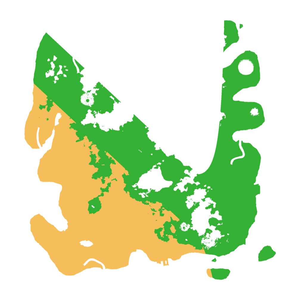 Biome Rust Map: Procedural Map, Size: 3500, Seed: 77416683