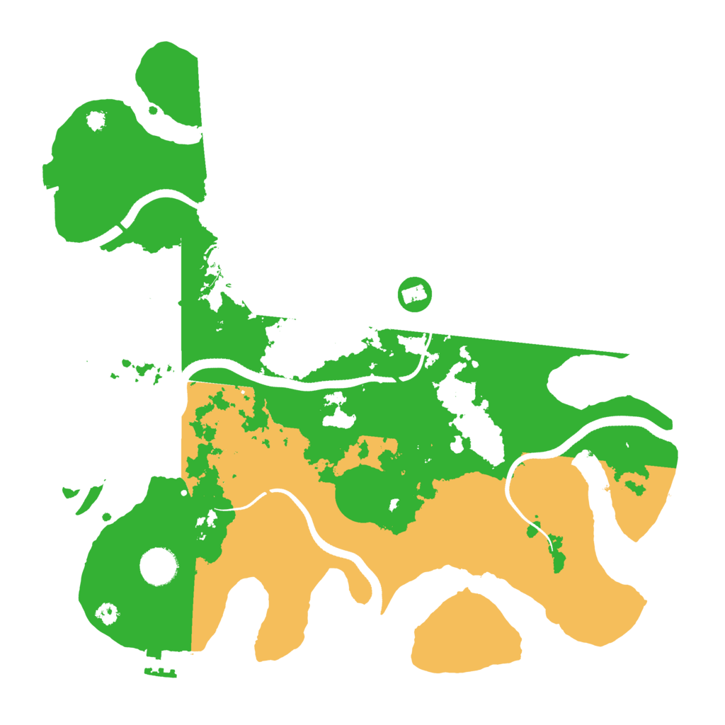 Biome Rust Map: Procedural Map, Size: 3400, Seed: 11830791