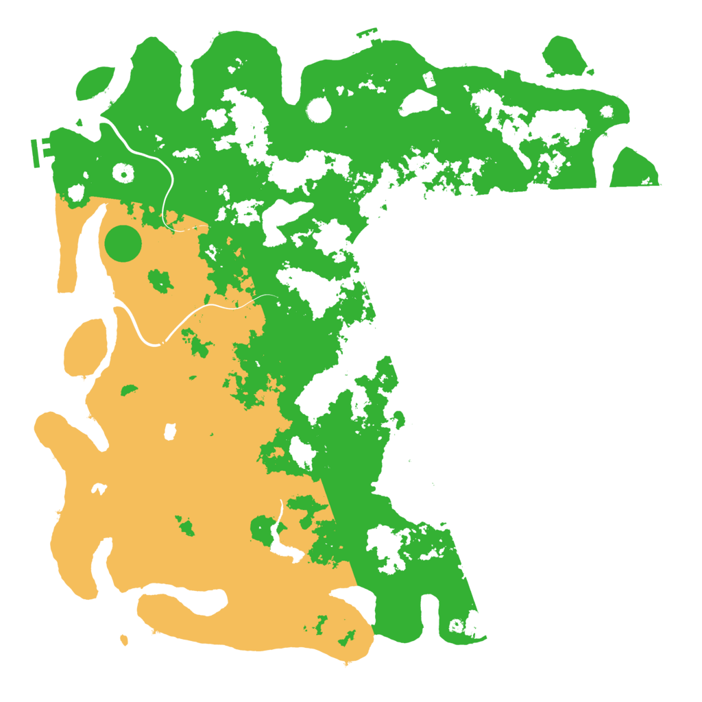 Biome Rust Map: Procedural Map, Size: 5000, Seed: 599817021